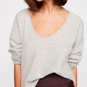 Free People Forever Cashmere V-Neck Sweater